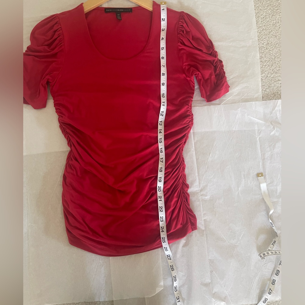 NWOT WHBM Ruched Blouse - Picture 4 of 4